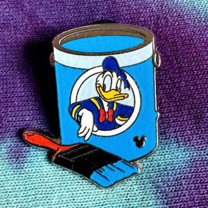 2012 Donald Duck Blue Paint Can Hidden Mickey Completer Disney Trading Pin